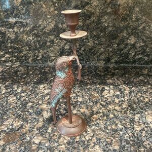 vintage raven candlestick
